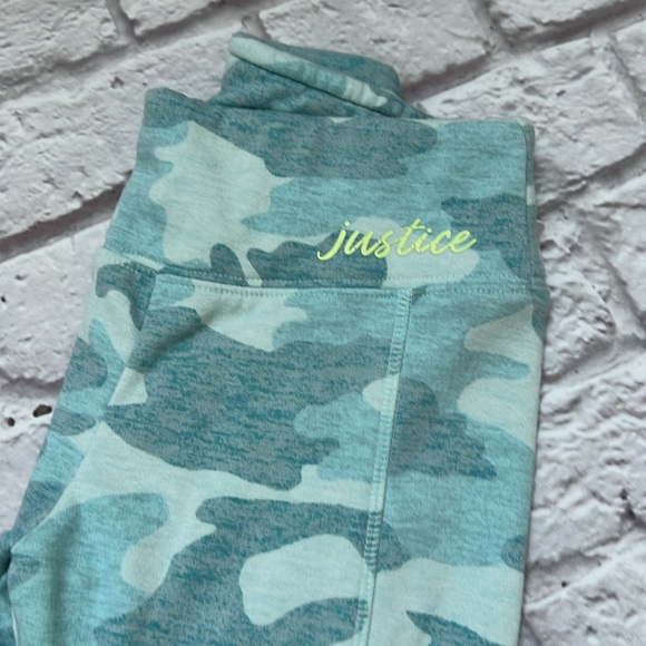 Justice warm leggings lined Camo aqua - Picture 3 of 5